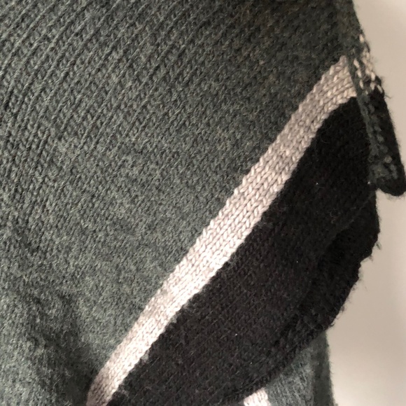 Penn Wright Manson Grey Long Sleeve Wool Cardigan Sweater - Large - Picture 3 of 5